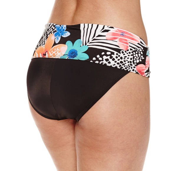 Pure Paradise Floral Hipster Swimsuit Bottom M - Picture 2 of 2